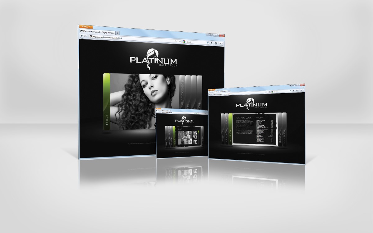 Calgary hair salon website and branding